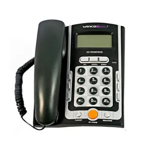 Telefono con Cable de Mesa TE7070N Winco Negro