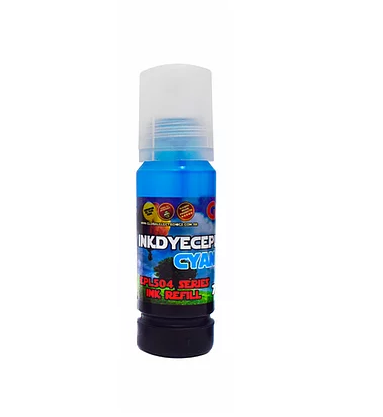 Tinta Premium Cyan para Epson T504/544 Eco Tank Cyan Dye botella dosificadora 70cm3 Global