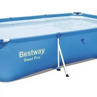 Pileta estructural rectangular Bestway 56404 con capacidad de 3300 litros de 3m de largo x 2.01m de ancho azul
