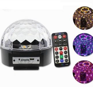 magick ball - media esfera con parlante y luces rgb con control seisa m-06