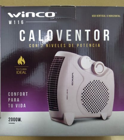 Caloventor 2 Niveles De Potencia 2000w Winco W116