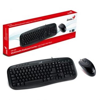 kit teclado y mouse smart km-200 genius usb