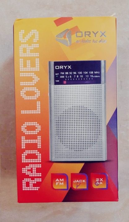 Radio ORYX am/fm de bolsillo vertical modelo 882