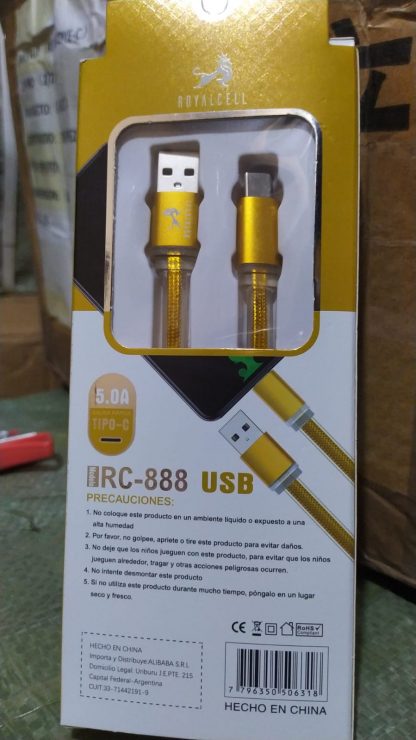 CABLE PREMIUM ROYALCELL TIPO C 5AM RC 888
