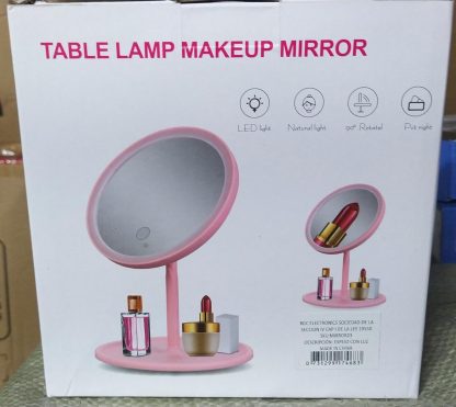 espejo para make up con luz led (color blanco)
