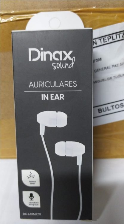 AURICULARES in ear cajita manos libres dinax