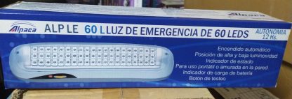 LUZ DE EMERGENCIA ALPACA MD286L 60 LEDS