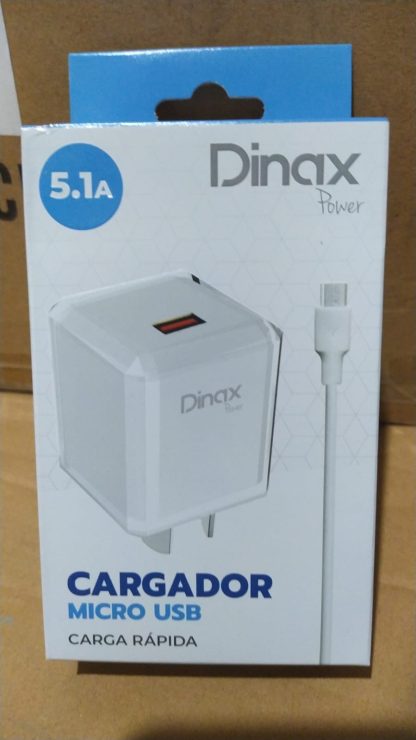 CARGADOR RAPIDO MICRO USB DINAX 5,1