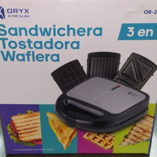 sandwichera tostadora y waflera oryx or206