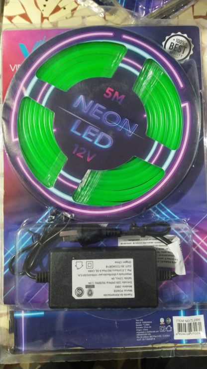 kit tira de led tipo neon 5 m verde