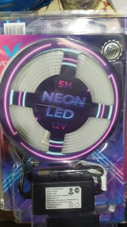kit tira de led tipo neon 5 m blanco